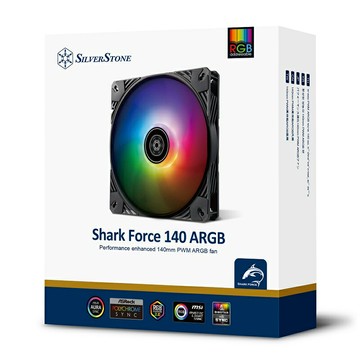 【享最高折300】銀欣 Shark Force 140 ARGB PWM高效能ARGB風扇/SST-SF140B-ARGB
