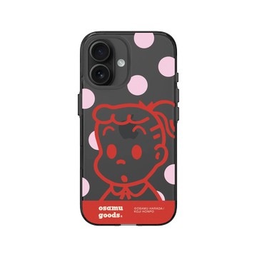 iPhone 16 Clear (相機按鈕) 酷墨灰 - OSAMU GOODS - 大圓點系列-Jill