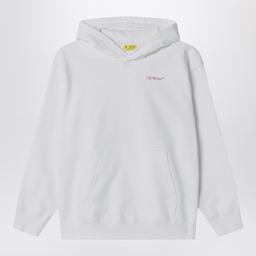 White hoodie with Arrow motif