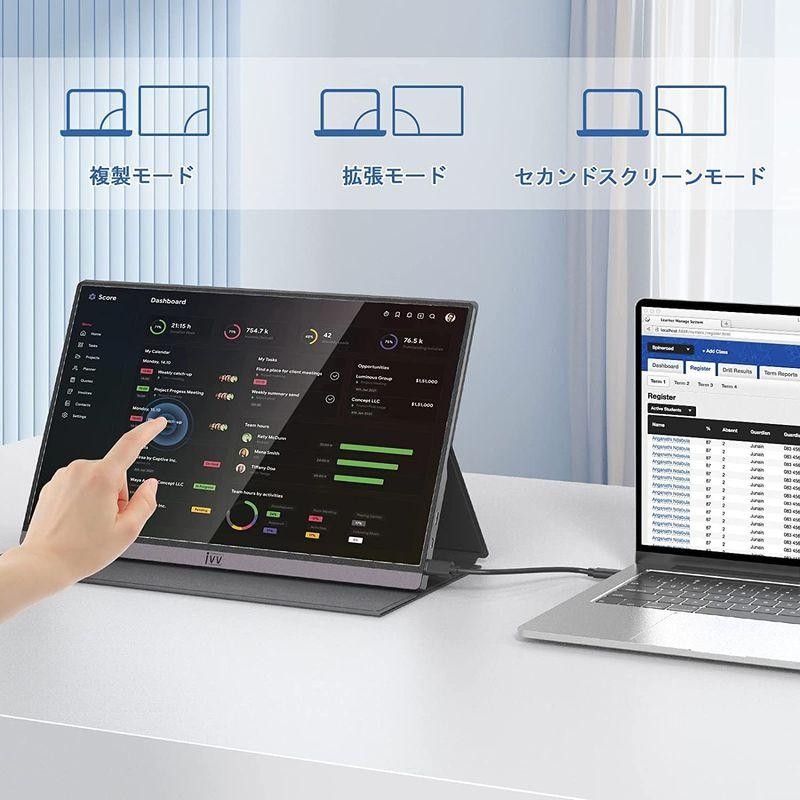 モバイルモニター IVV モバイルディスプレイ タッチ機能 15.6インチ