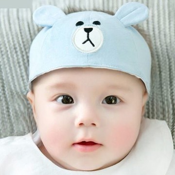 。夏季薄款新生兒0個月嬰兒帽子夏天1歲5男孩8女孩3寶寶6護鹵門帽