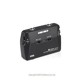 GO-20 Carol電容式麥克風電源供應器/2個TA3F接頭輸入可調整