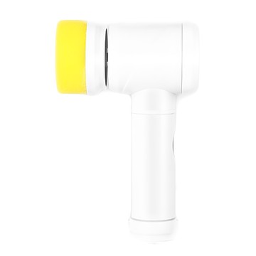 多功能無線電動清潔刷 電池款 浴室/廚房清潔 輕鬆省力  白色/黃色  1個