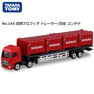 『 單位日貨 』新車貼 日本正版 TOMICA 50週年 多美 日產 NISSAN 貨櫃車 拖車 小車 NO.144