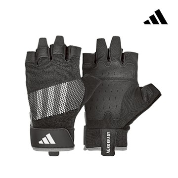 adidas 愛迪達 專業透氣訓練手套 (黑)