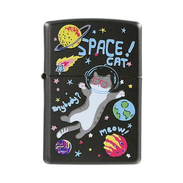 Zippo 【官方授權店】Space Cat 尋夢旅行-太空貓防風打火機