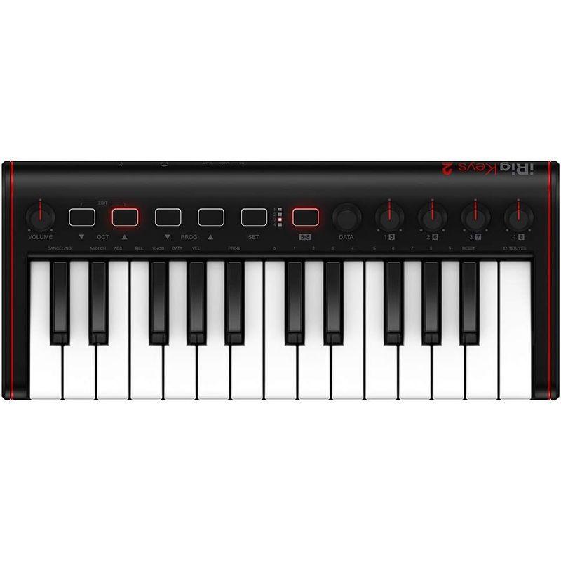 IK Multimedia iRig Keys Mini MIDI コントローラー 25鍵ミニ鍵盤 オーディオ出力端子搭載国内正規品IK