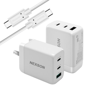 NEXSON NEXON 65W氮化鎵獨立通道快充組(附C to C認證線,專用於iphone15Pro系列35W快充)