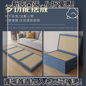 日式榻榻米 榻榻米地墊 椰棕折疊 午休墊 折疊床墊 打地鋪 藤席夏冬两用折叠床垫午休垫学生宿舍办公室榻榻米打地铺神器睡垫