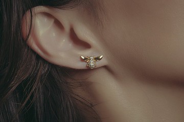 Hydromancy | 水占術系列 - 蜜蜂眼淚 * 耳環