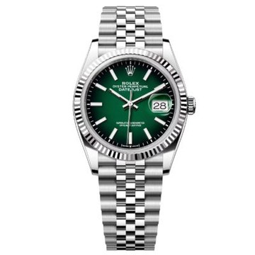 Rolex 勞力士126234 Datejust 經典五珠帶 漸變綠面 -36mm