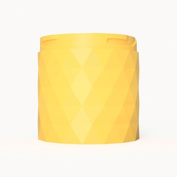 Wattle組件∣瓶身環節_菱紋_黃色