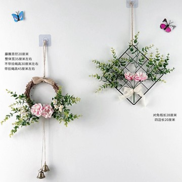 【臺灣-出貨】新款小牡丹牆面壁飾入戶房間臥室牆面餐廳客廳店鋪創意掛件飾品06hW