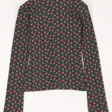 SUPER RIB PADDED SHOULDER CREW NECK LONG SLEEVE 長袖上衣