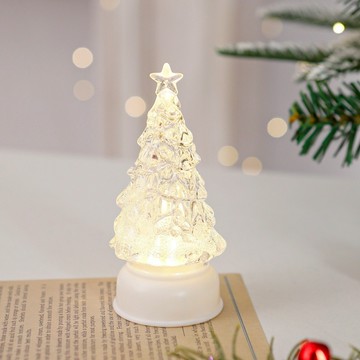 葉子小舖 聖誕造型小夜燈 附電池  白聖誕樹