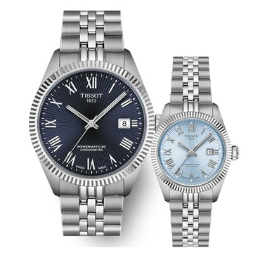 TISSOT Ballade 系列天文台認證 機械對錶-T1564081104300+T1562081135300