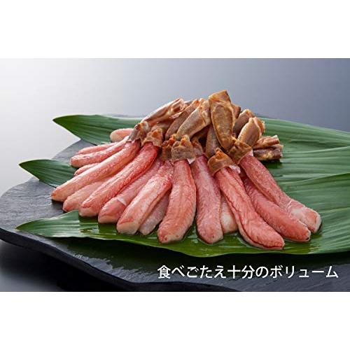 愛名古屋 生本ズワイガニ 刺身用 カニ脚剥き身(ポーション) 冷凍 1kg (30〜60本入) ギフトボックス付き