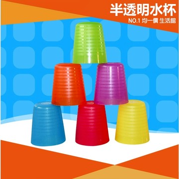 ⭐小創均一價⭐透明 PP 水杯 半透明 漱口杯 兒童餐具 點心盤 紙杯 可堆疊 盤子 餐盤 杯子 塑膠 耐摔