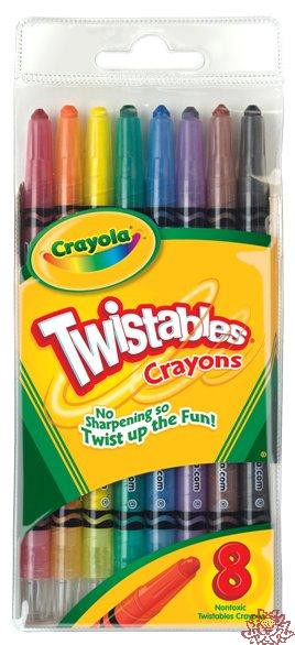 【雙鶖FLYING】52-7408  8色可旋轉蠟筆【APP滿額下單10%點數(單一帳號最高5000點)】1/31止