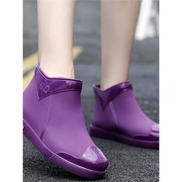 雨鞋女韓版時尚短筒雨靴潮流成人防水鞋防滑低筒水靴耐磨加絨保暖