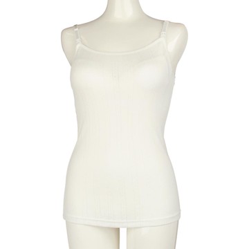 akachan honpo - 涼爽透氣細肩帶背心-網眼-米白色