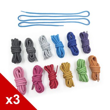 糊塗鞋匠 優質鞋材 G32 反光圓鞋帶140cm 3雙