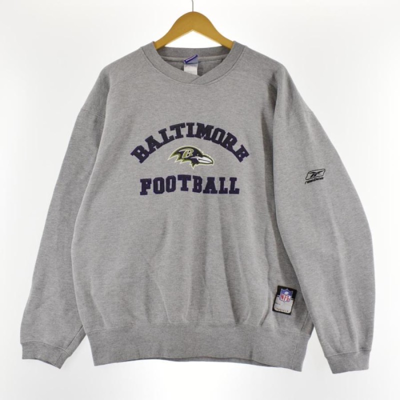 古着 リーボック Reebok NFL TEAM APPAREL NFL ボルチモアレイブンズ プリントスウェットシャツ トレーナー メンズXXL  /eaa275202 | LINEブランドカタログ