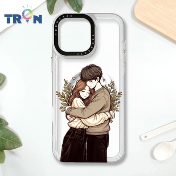 TRON IPHONE 16 PRO MAX 情侶深情擁抱透明系列 MAGSAFE 磁吸 防摔 太空殼 透白 手機殼