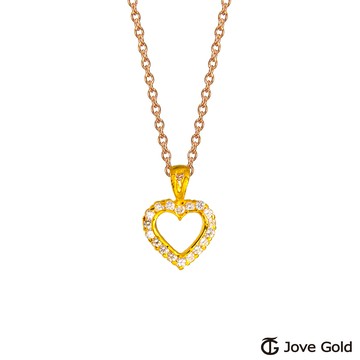 【JoveGold漾金飾】 說妳喜歡黃金墜子 送項鍊