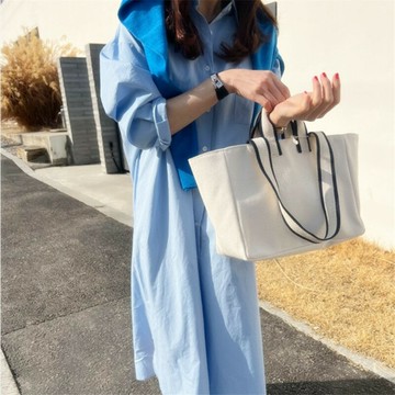 現貨+預購 連身裙長袖洋裝大尺碼長裙連衣裙A字裙休閒大碼女裝-氣質寬鬆襯衫裙女裙子3色74kd45【獨家進口】【米蘭精品】