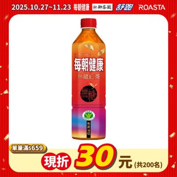 每朝健康 無糖紅茶(650mlx4入)