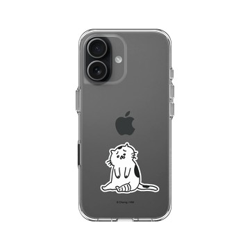 iPhone 17 Clear Case（相機按鈕） 透明 - 馬來貘 Laimo - 沮喪貓咪