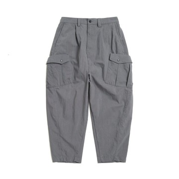 江戶勝 日系 男裝 括型立體休閒錐形褲(灰色) #褲子#休閒褲