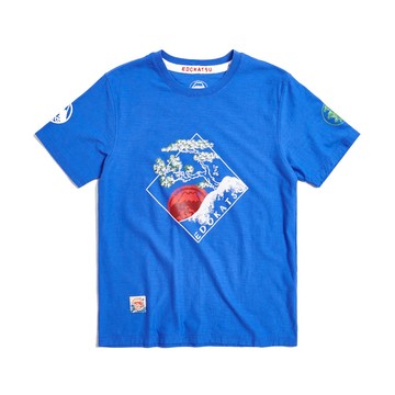 江戶勝｜男裝｜菱形松圖騰短袖T恤