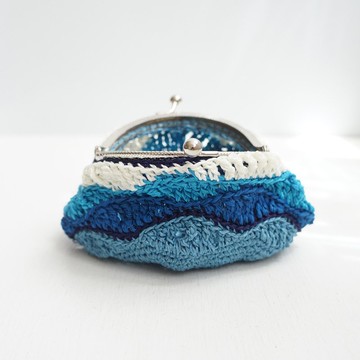 Ba-ba (m) 長波浪紋鉤針編織小包 No.C1775