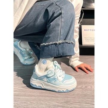 回力海鹽藍休閑板鞋子女款2025秋冬新款小眾原創百搭輕便小白鞋女