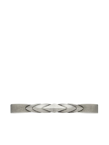 Saint Laurent - V chevron-embellished bracelet - women - Brass - L - Silver