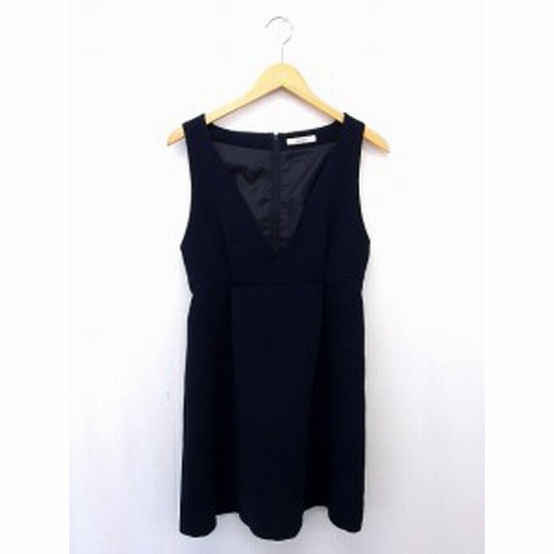 中古 バナーバレット Banner Barrett ワンピース スカート ノースリーブ ジップ 無地 38 ネイビー 紺 Ut12 レディース 通販 Lineポイント最大1 0 Get Lineショッピング