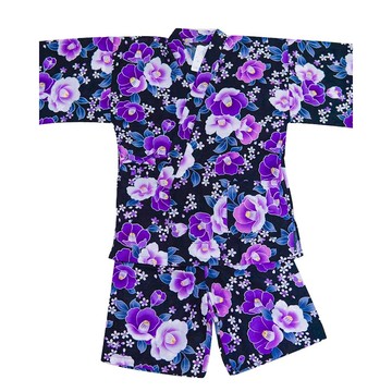 台灣出貨 日本传统女士甚平浴衣和服日式睡衣日系家居服和风汗蒸服JINBEI