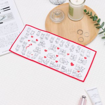 京都鏡面擦拭布-MAKIMICHI-愛心貓貓