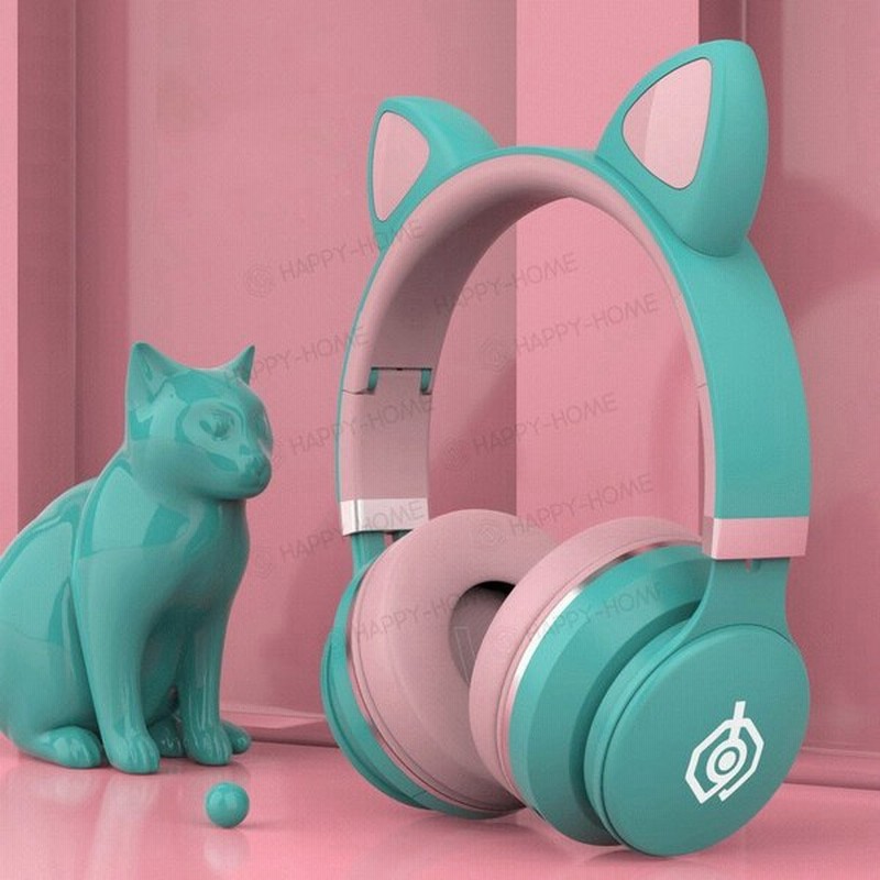 猫耳可愛い安い ヘッドホン Switch 高音質 重低音 マイク Zoom ボイス チャット ゲーム Led Skype フォートナイト 軽量 子供 通販 Lineポイント最大0 5 Get Lineショッピング
