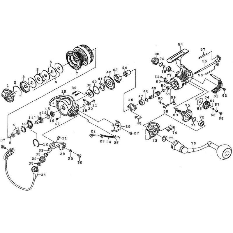 ダイワ(DAIWA) 純正パーツ 16 ブラスト 4000H スプール(2-7) 部品番号