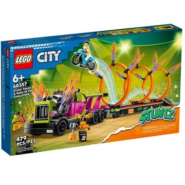 LEGO 樂高 城市系列 60357 特技卡車和火圈挑戰組