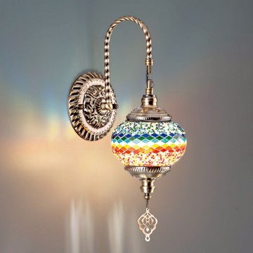 E27 手工玻璃壁燈 B20-13-65641