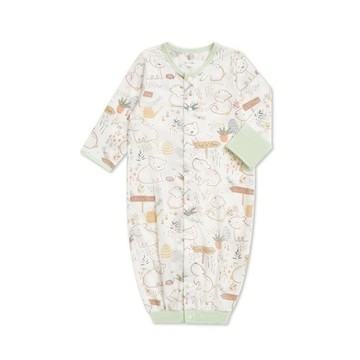 小熊牧場長袍妙妙裝 (天絲洞感緹花布)