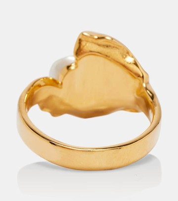 Oscar de la Renta Faux pearl ring