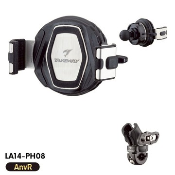 TAKEWAY 黑隼2手機架 LA14-PH08-ANVR 逆磁浮 後照鏡環 手機架 鋁合金