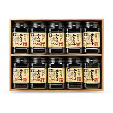 かき醤油味付のり 10本セット 包装付　 Oyster　Soy sauce　Seaweed