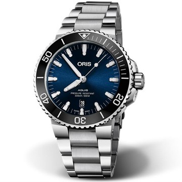 ORIS 豪利時 Oris Aquis 時間之海0173377304135-0782405PEB 潛水機械腕錶/43.5mm｜樂天領券折300★全館特惠中★指定刷卡回饋10%