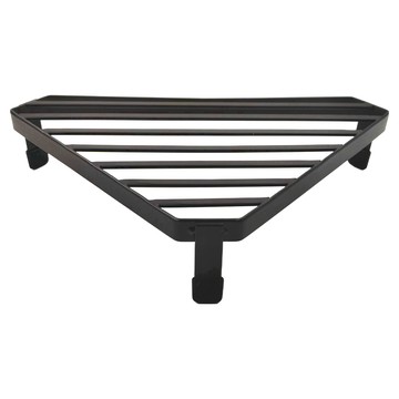 SHIMOYAMA 多功能鍋壺爐邊轉角 桌角金屬隔熱置物架  26 x 15.2 x 5.2cm  黑棕色  1個